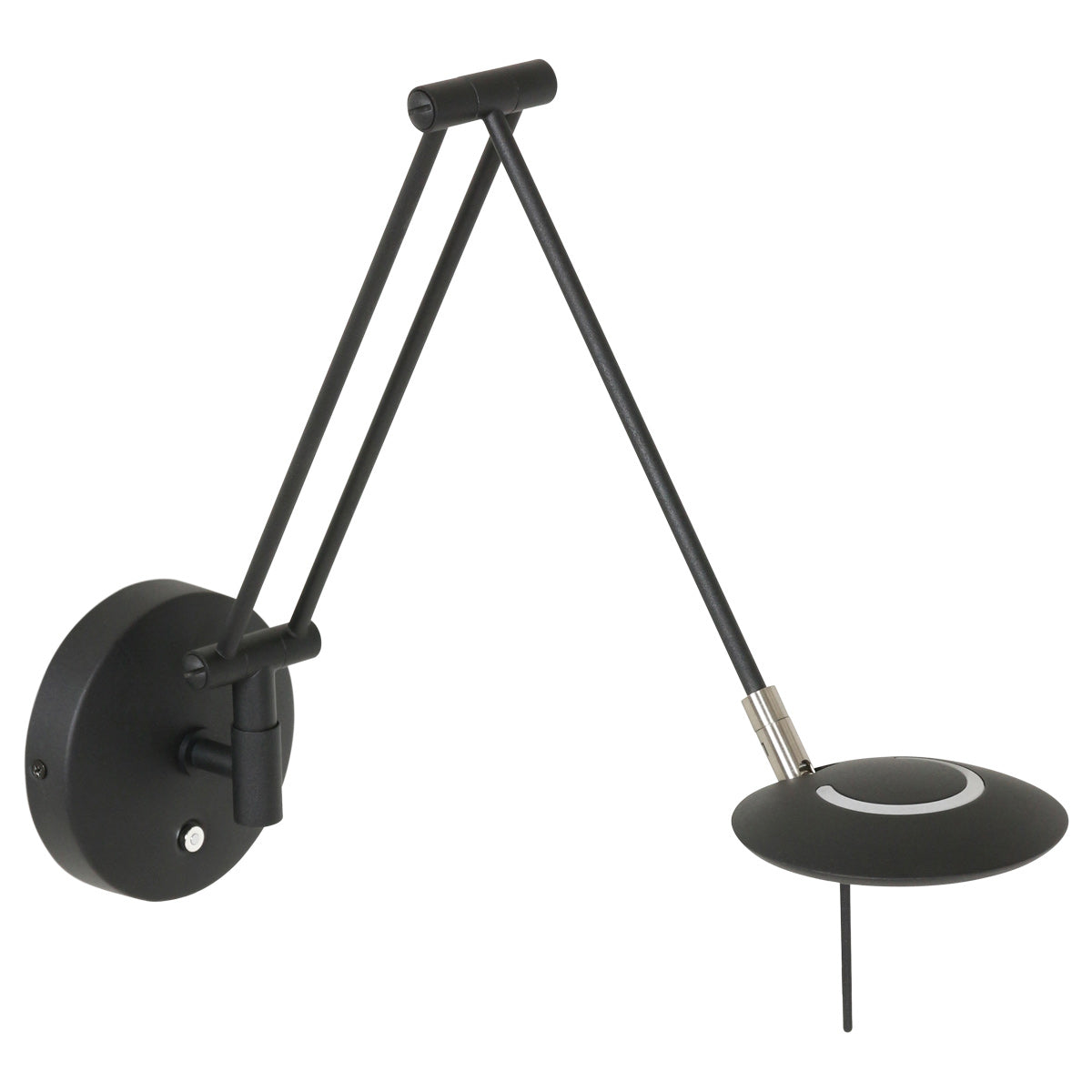 Wandlamp Zodiac 2110ZW Zwart Dimbaar draaibaar kantelbaar