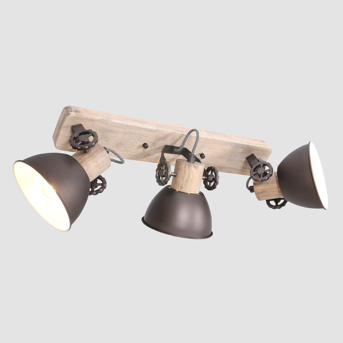 Plafondlamp Gearwood 2133A Antraciet E27 fitting