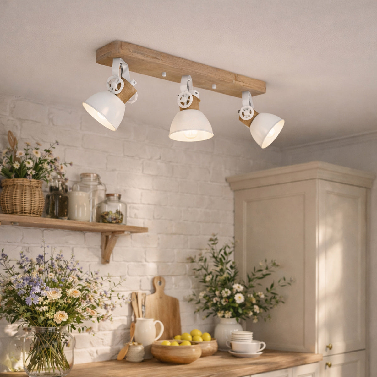 Plafondlamp Gearwood 2133W Wit E27