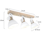 Plafondlamp Gearwood 2133W Wit E27