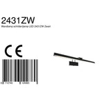 Wandlamp Litho 2431ZW Zwart