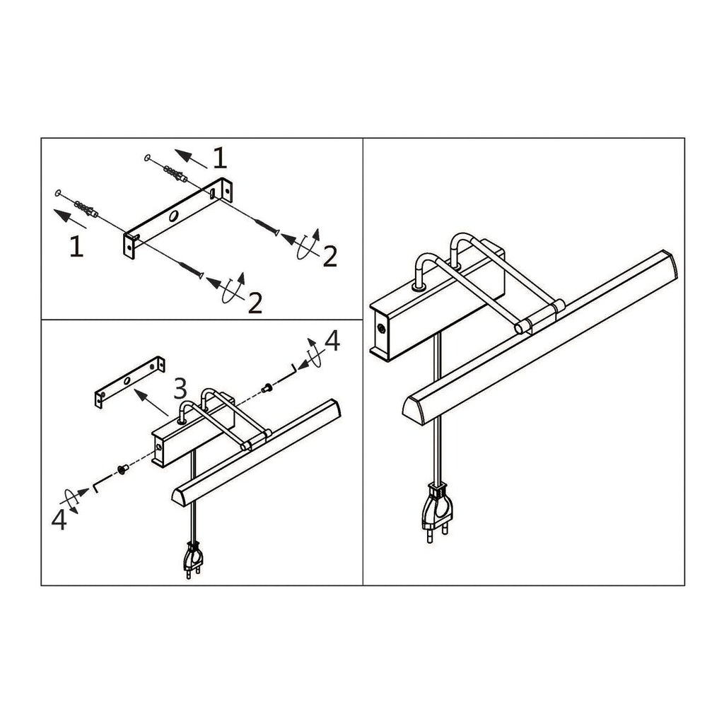 Wandlamp Litho 2431ZW Zwart