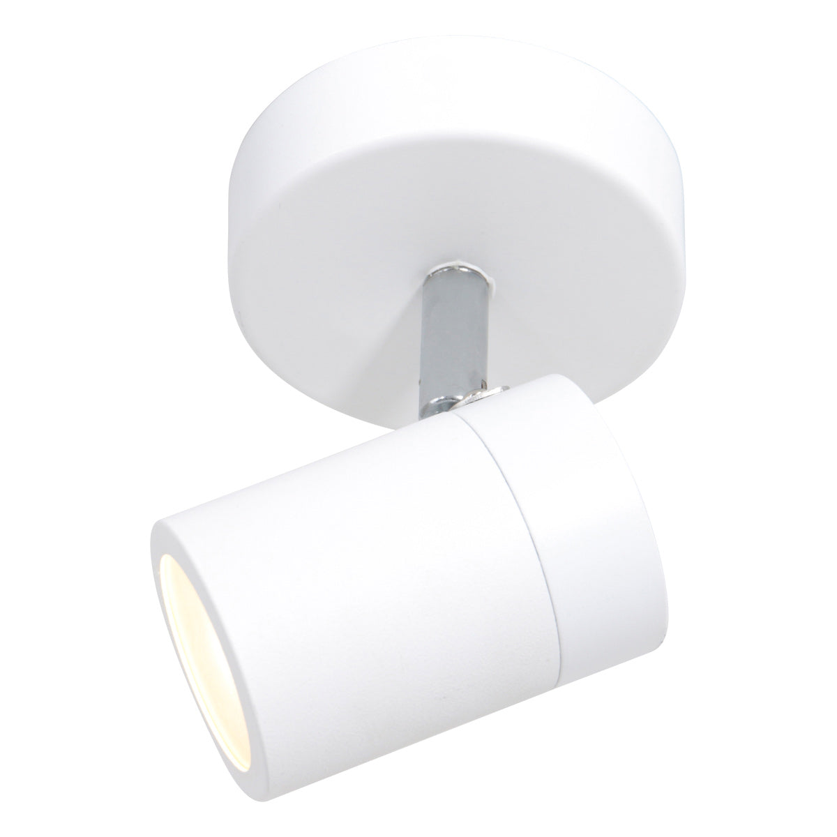 Witte 1-lichts spot Upround 2486W inclusief lichtbron