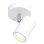 Witte 1-lichts spot Upround 2486W inclusief lichtbron