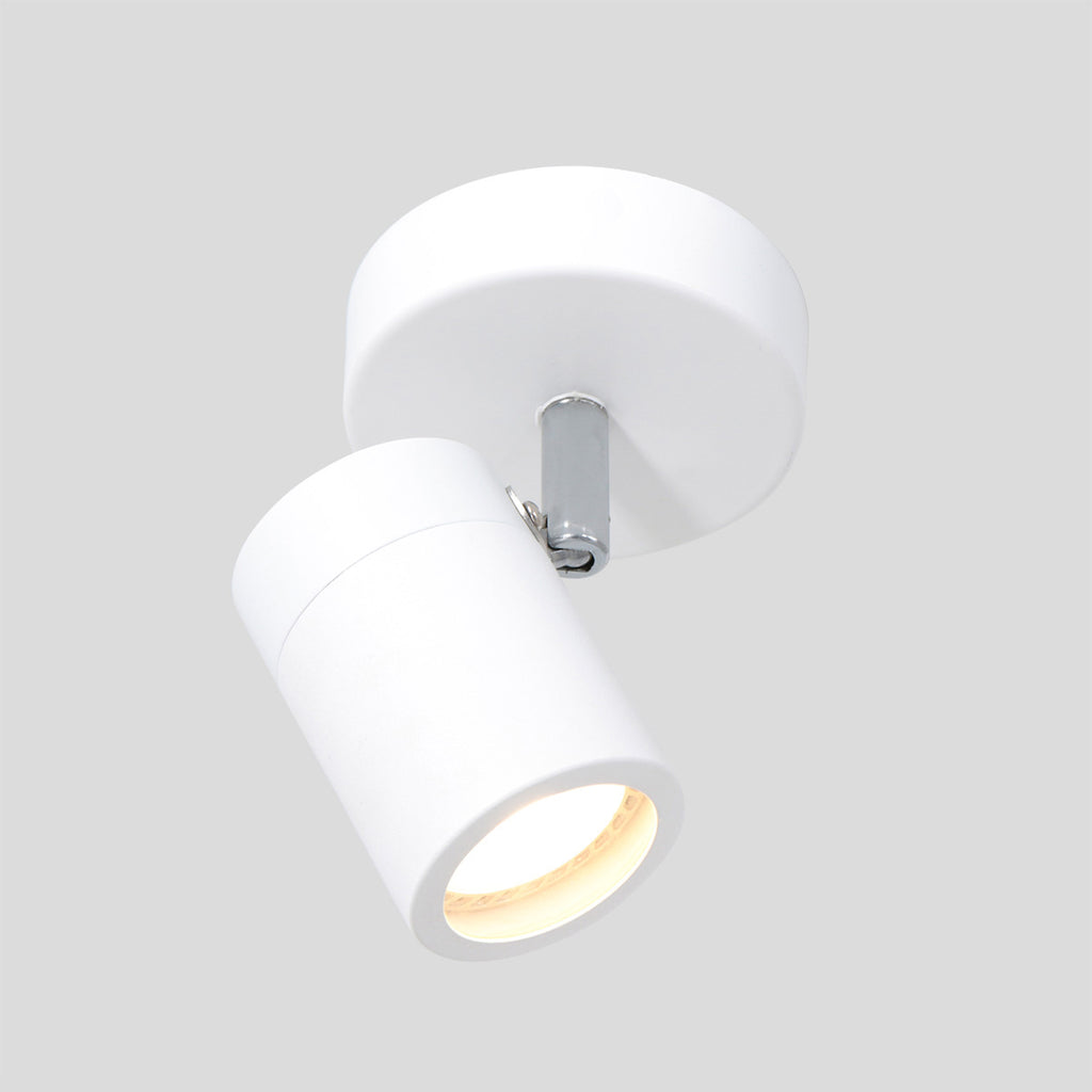 Witte 1-lichts spot Upround 2486W inclusief lichtbron