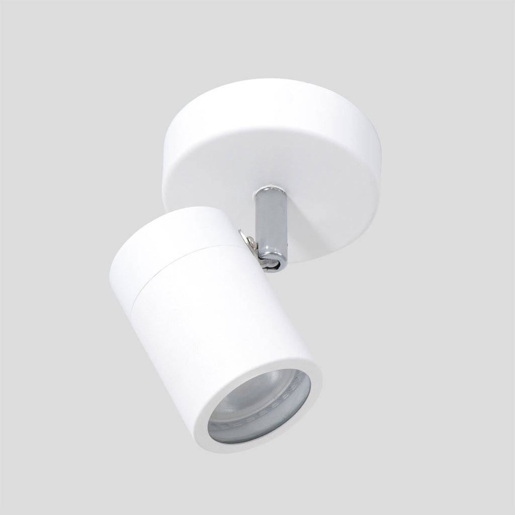 Witte 1-lichts spot Upround 2486W inclusief lichtbron