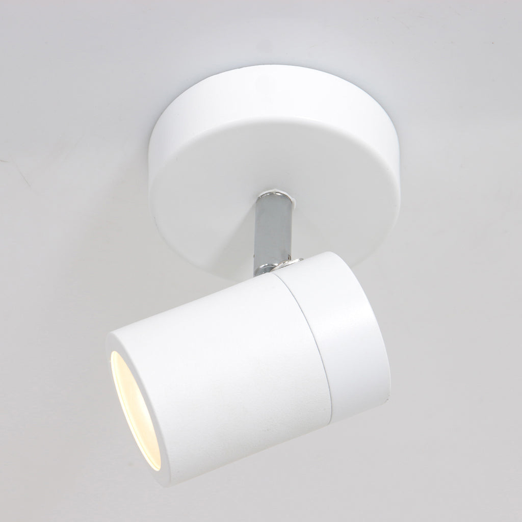 Witte 1-lichts spot Upround 2486W inclusief lichtbron