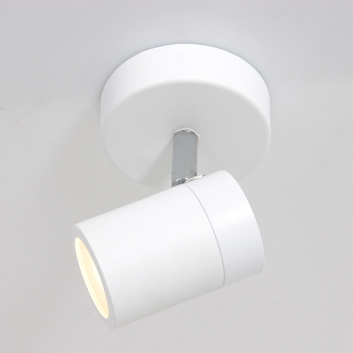 Witte 1-lichts spot Upround 2486W inclusief lichtbron