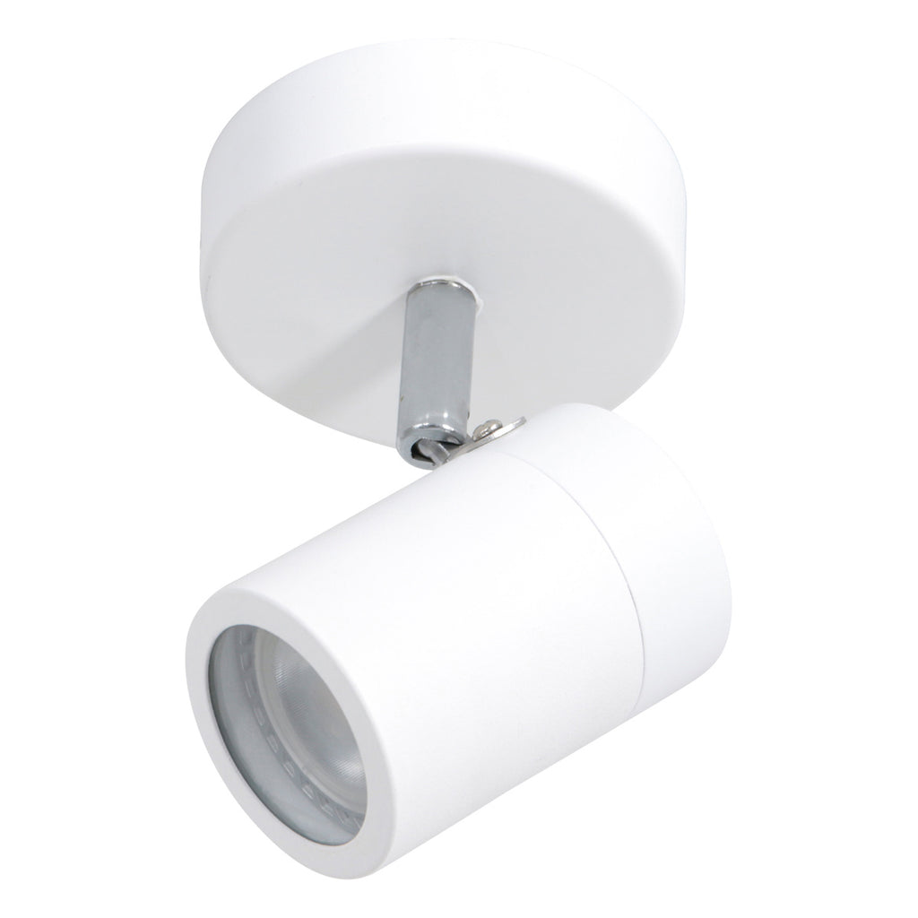 Witte 1-lichts spot Upround 2486W inclusief lichtbron