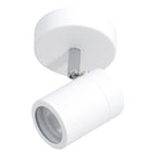Witte 1-lichts spot Upround 2486W inclusief lichtbron