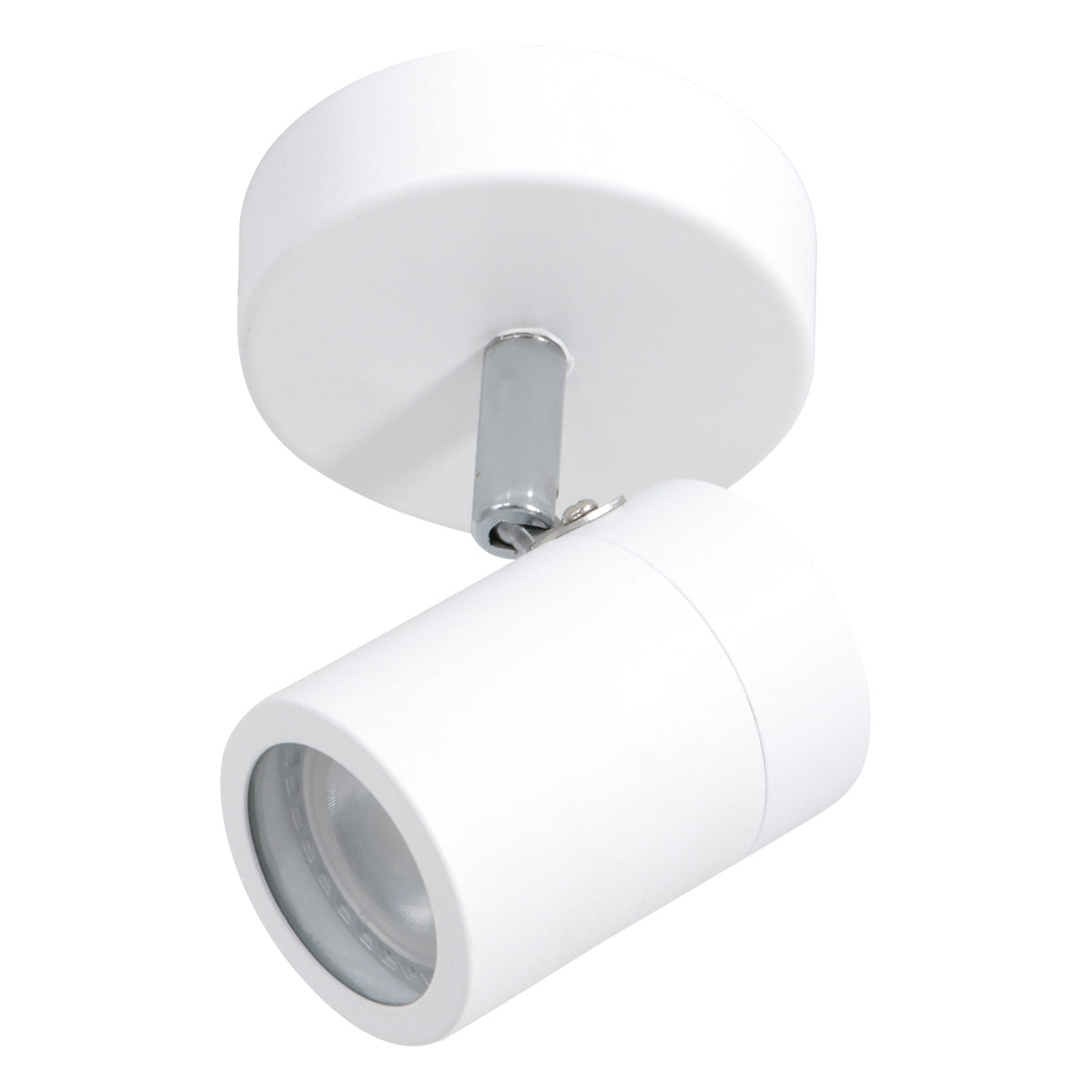 Witte 1-lichts spot Upround 2486W inclusief lichtbron