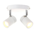 Witte 2-lichts spot Upround 2487W inclusief lichtbronnen