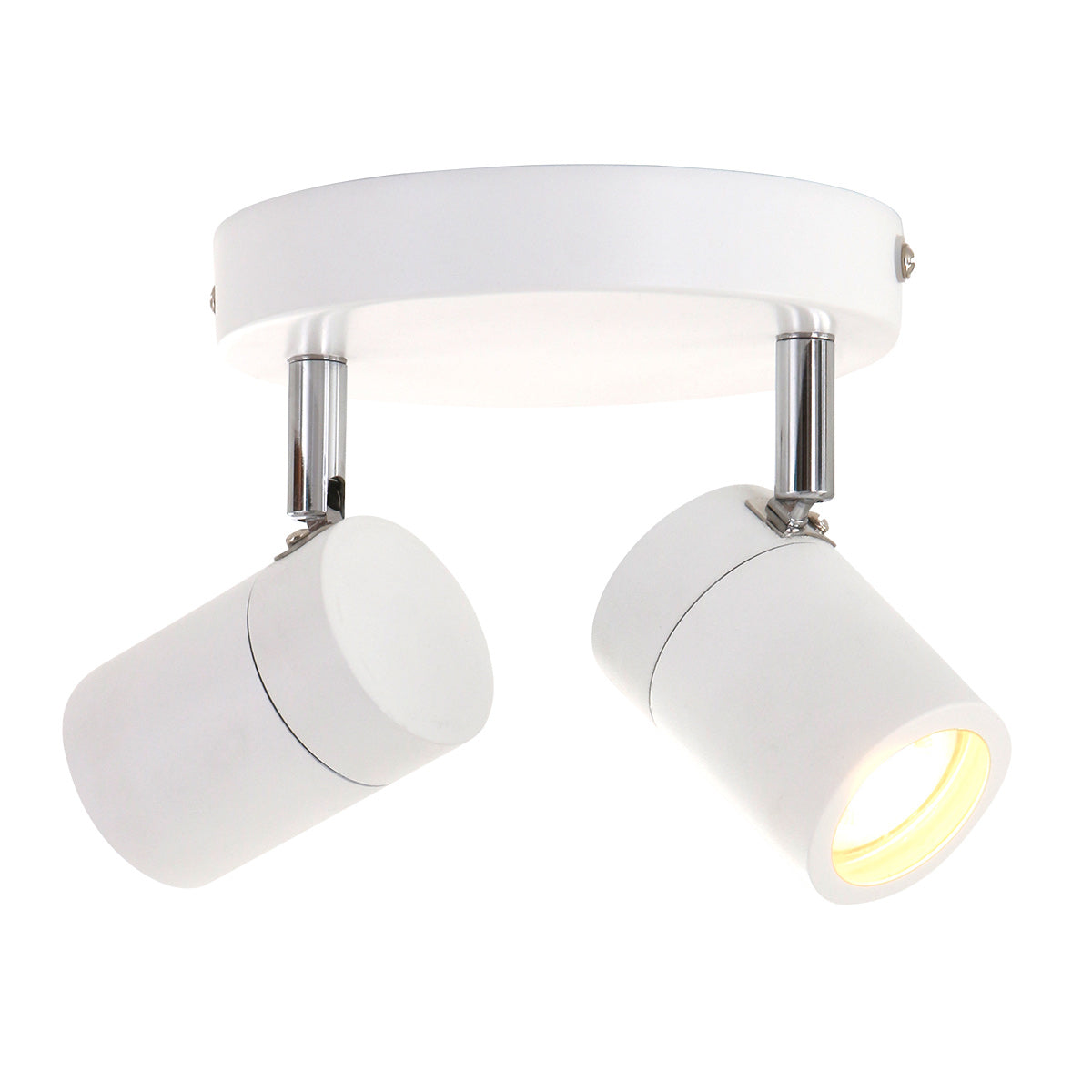 Witte 2-lichts spot Upround 2487W inclusief lichtbronnen