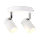 Witte 2-lichts spot Upround 2487W inclusief lichtbronnen