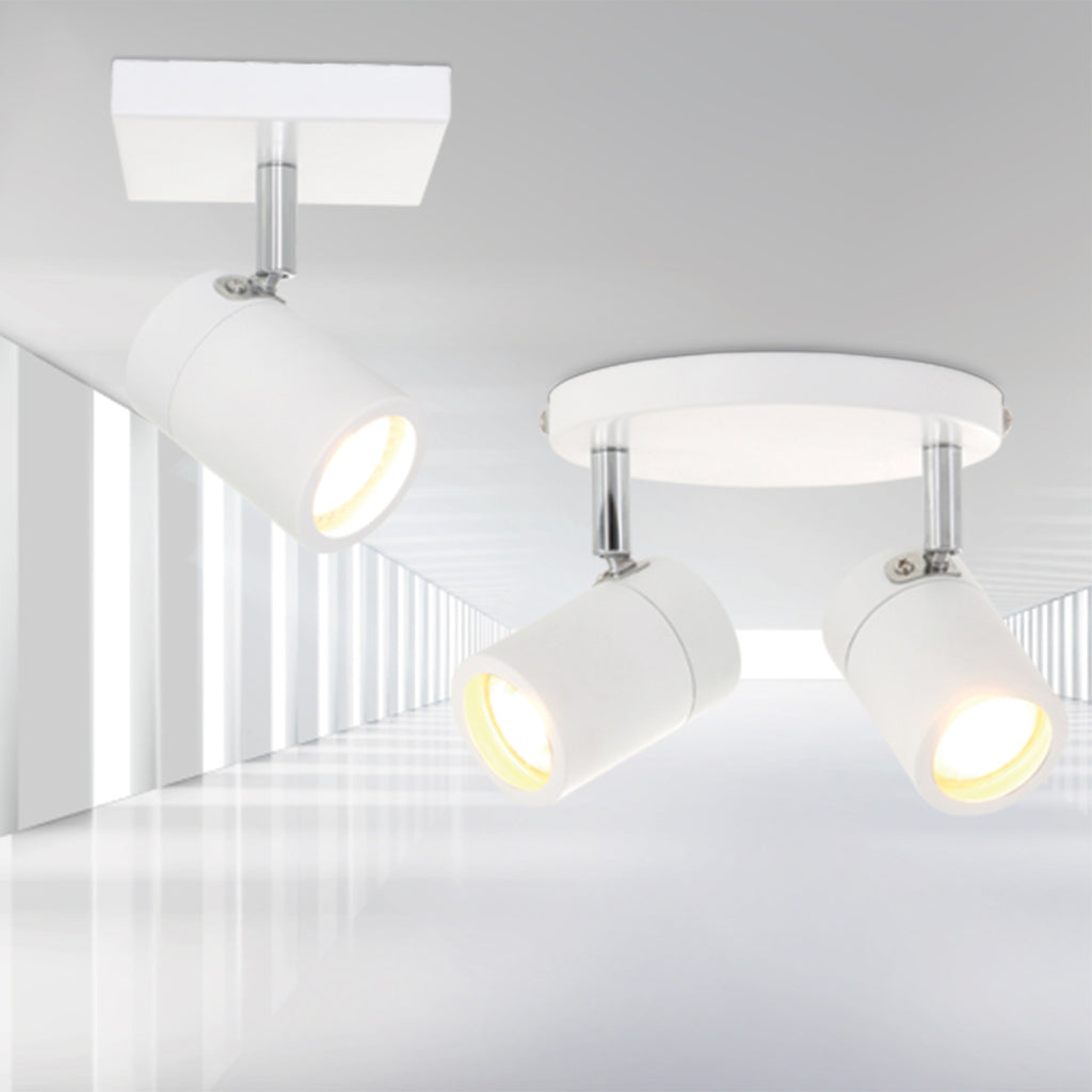 Witte 2-lichts spot Upround 2487W inclusief lichtbronnen
