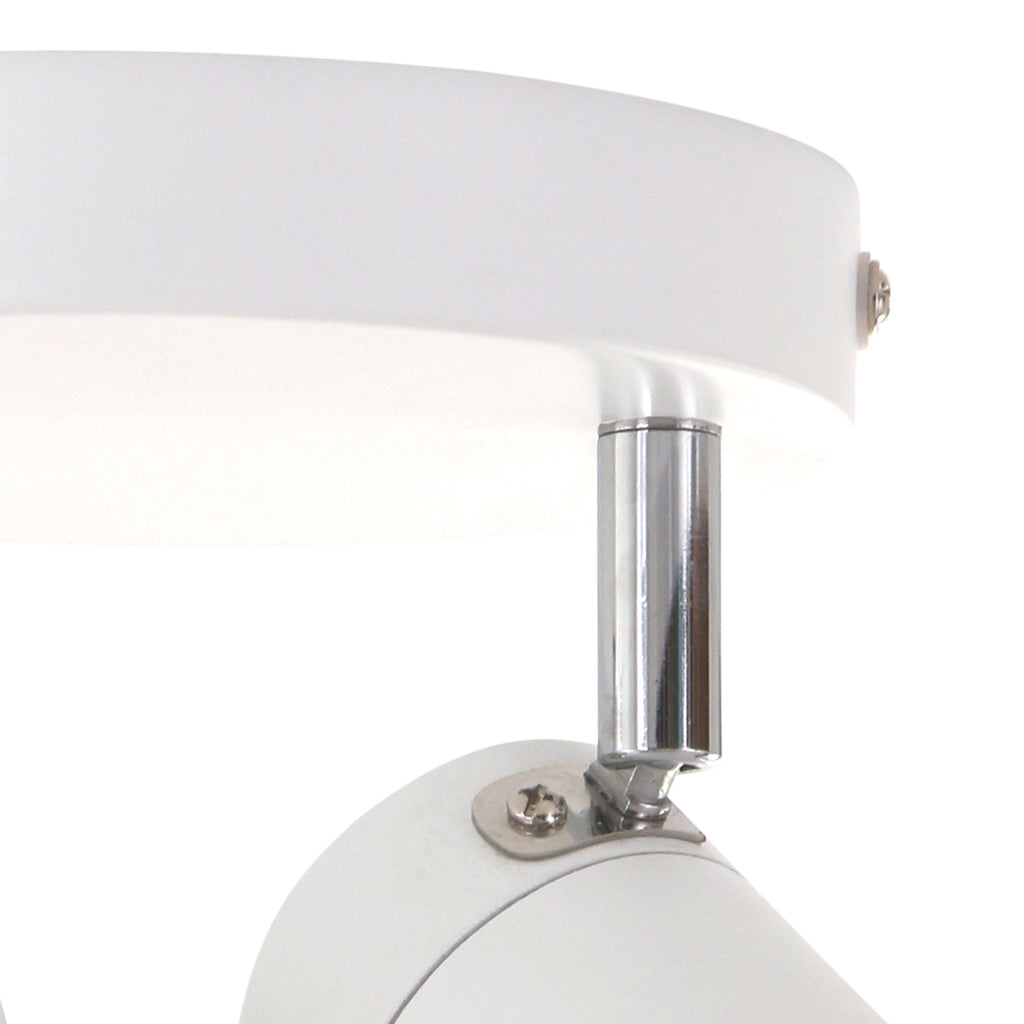 Witte 2-lichts spot Upround 2487W inclusief lichtbronnen
