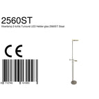 Vloerlamp Turound 2560ST Staal