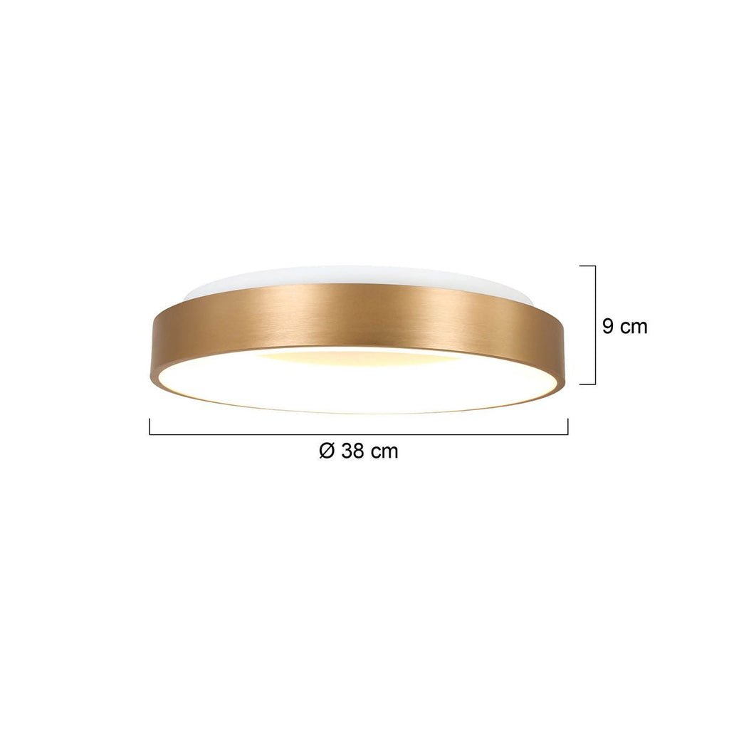 Plafondlamp Ringlede 2562GO Goud Ø38cm