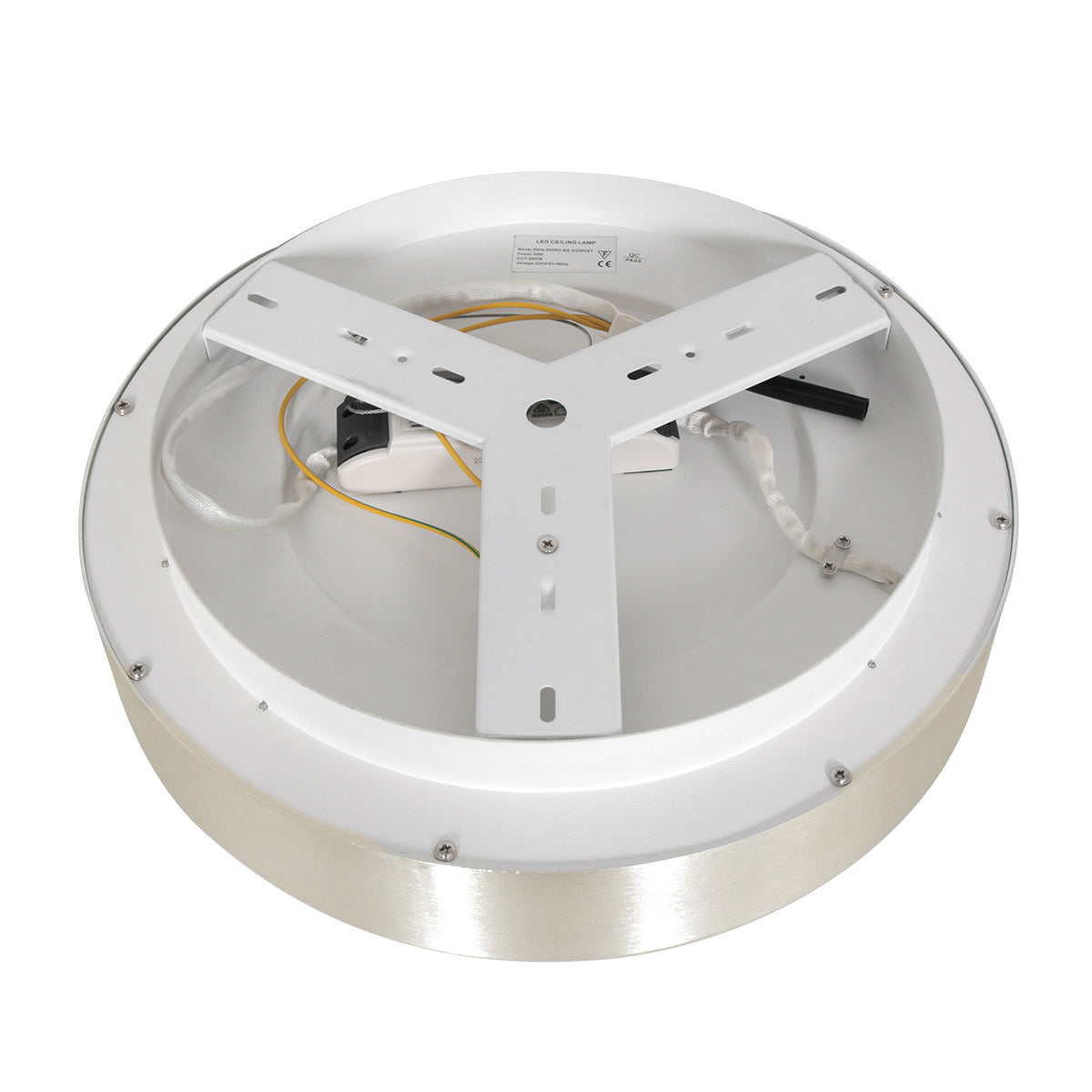 Plafondlamp Ringlede 2562ZI zilveren LED lamp Ø38 cm