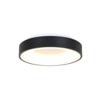 Plafondlamp Ringlede 2562ZW zwarte LED lamp Ø38 cm