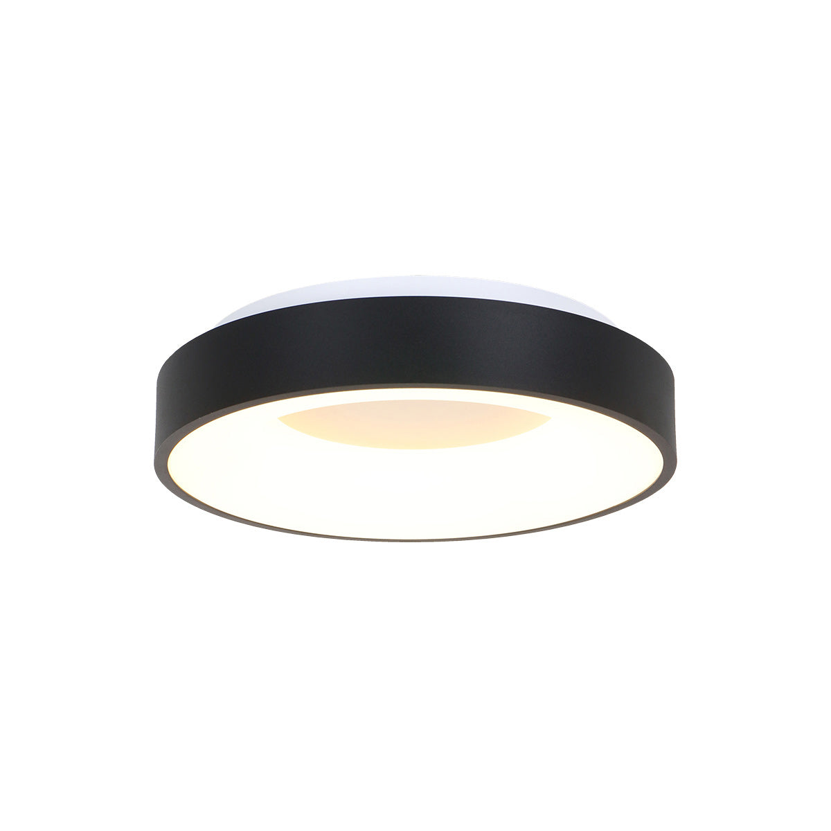 Plafondlamp Ringlede 2562ZW zwarte LED lamp Ø38 cm