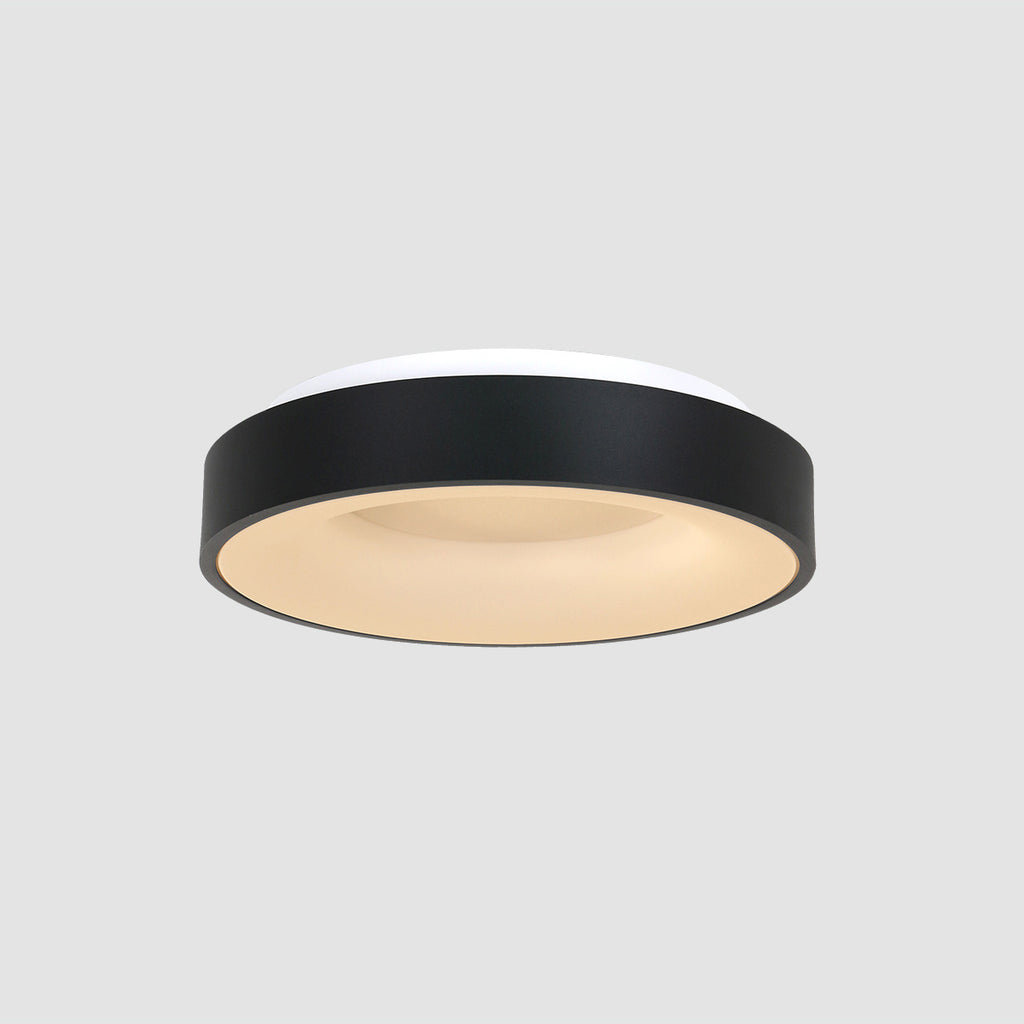 Plafondlamp Ringlede 2562ZW zwarte LED lamp Ø38 cm