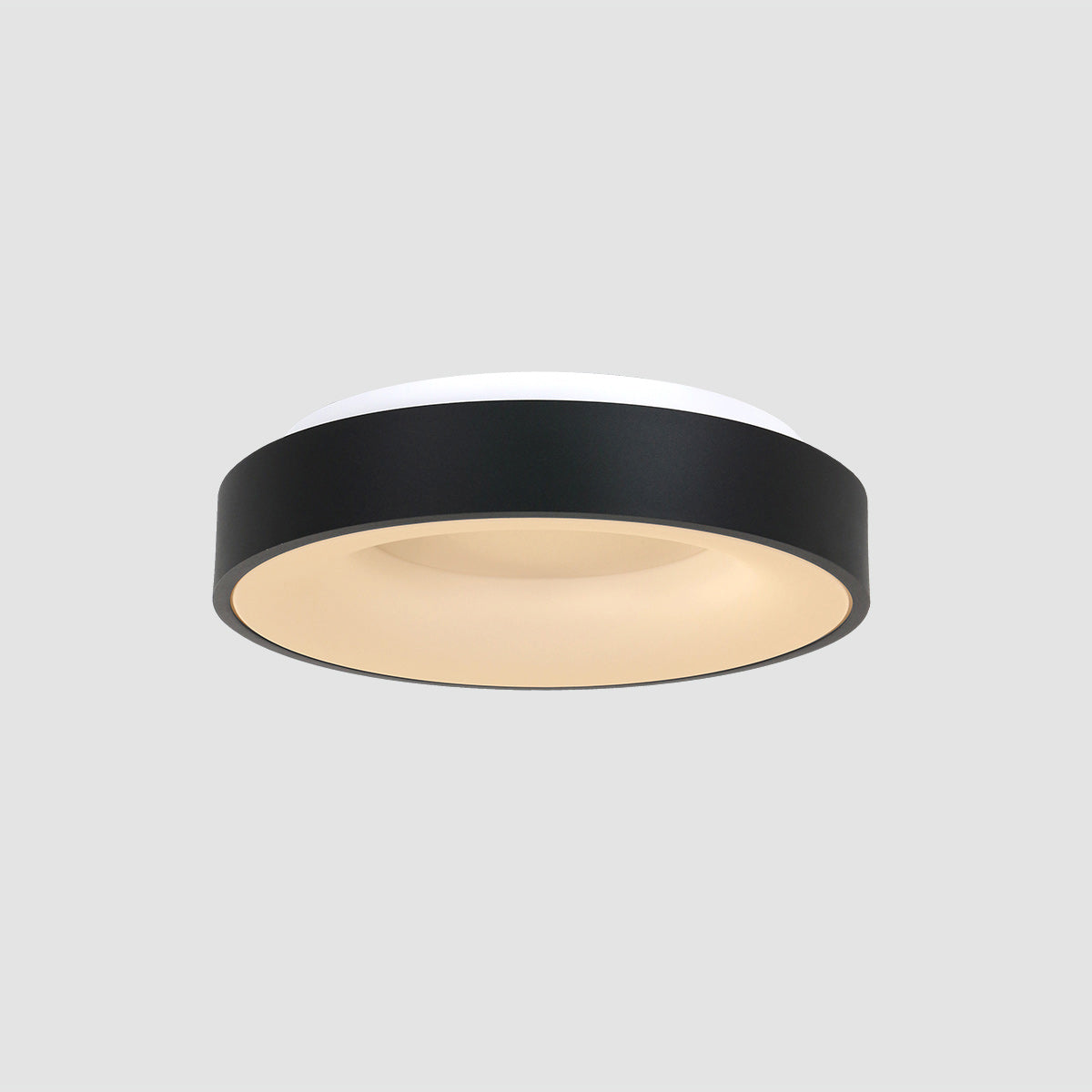 Plafondlamp Ringlede 2562ZW zwarte LED lamp Ø38 cm