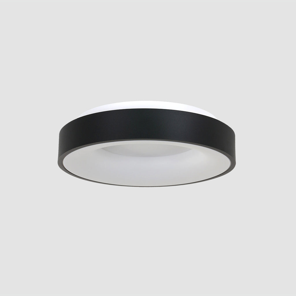Plafondlamp Ringlede 2562ZW zwarte LED lamp Ø38 cm