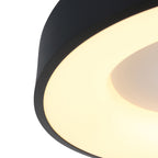 Plafondlamp Ringlede 2562ZW zwarte LED lamp Ø38 cm