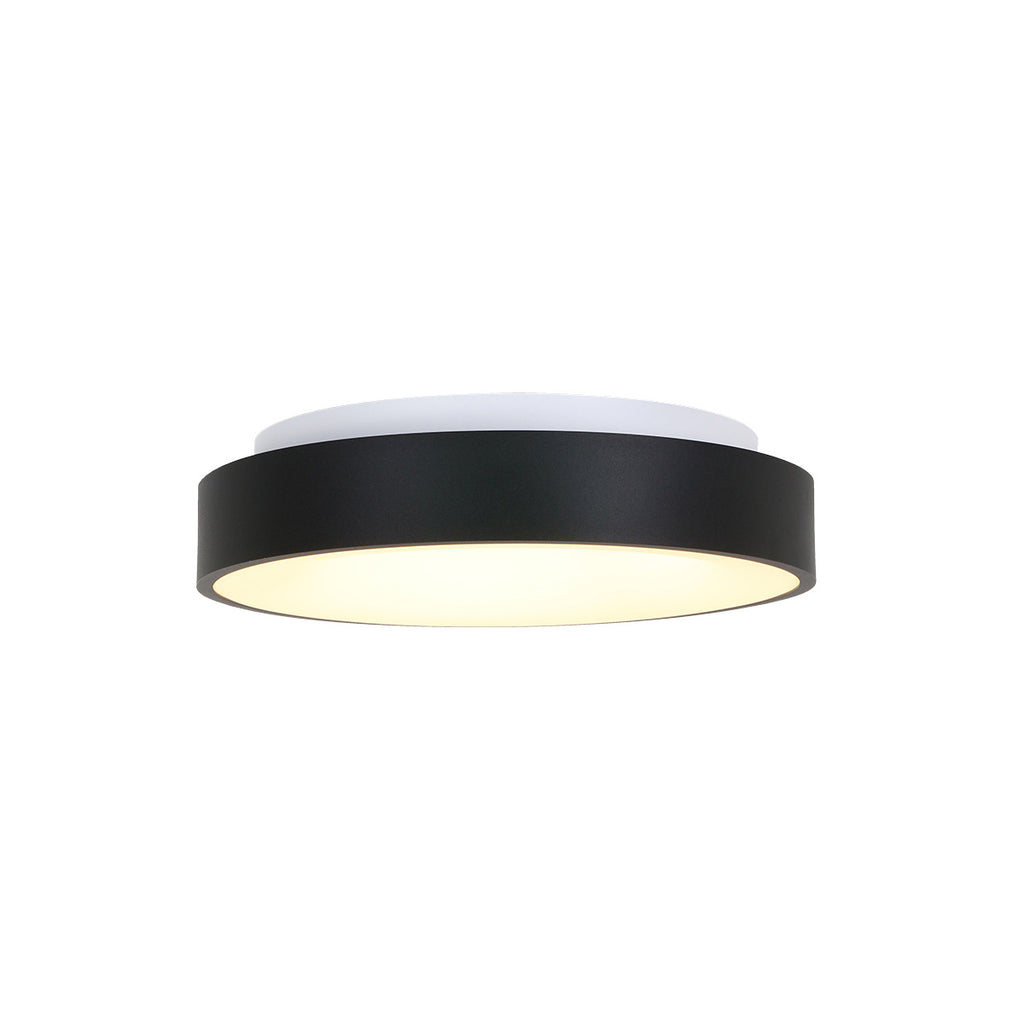 Plafondlamp Ringlede 2562ZW zwarte LED lamp Ø38 cm