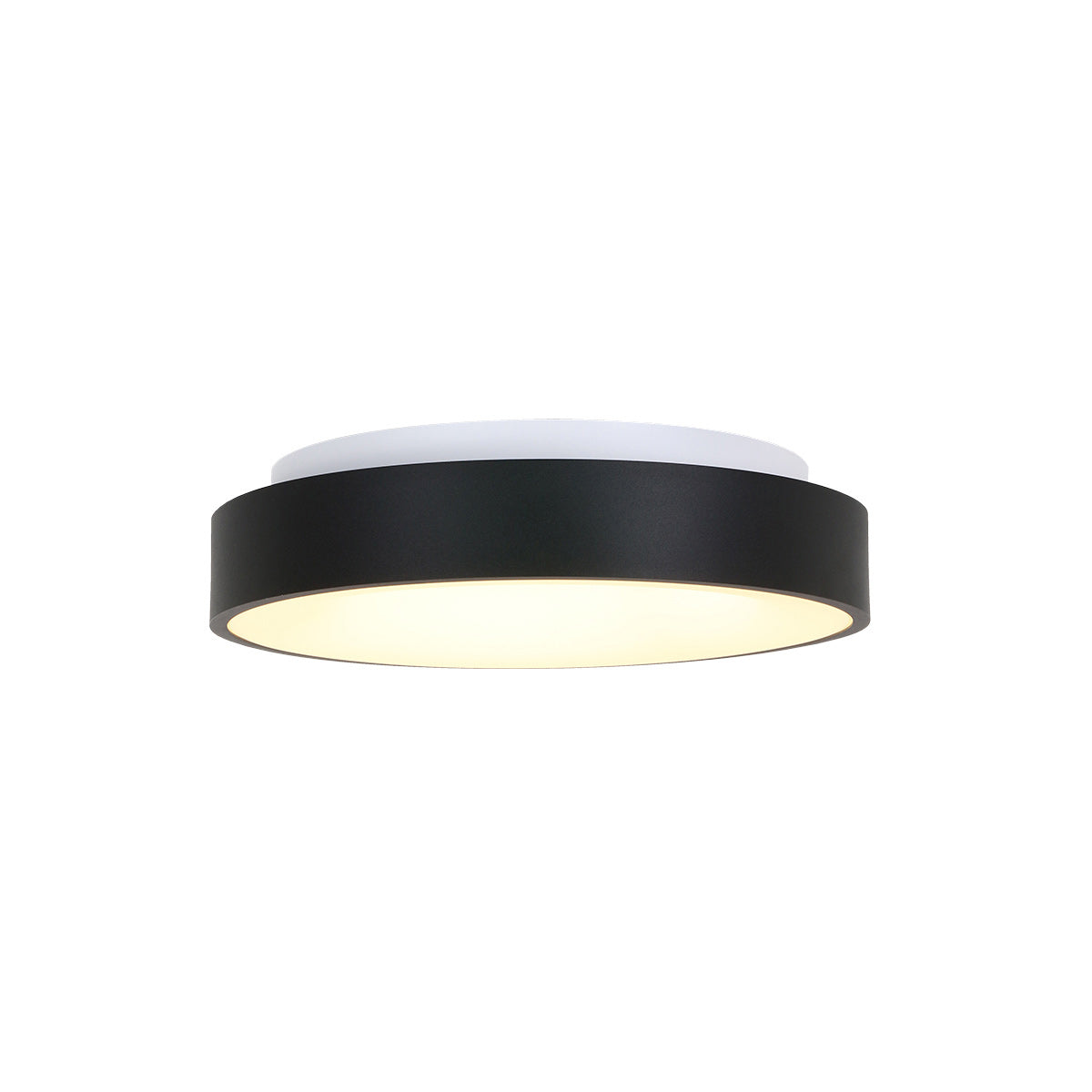 Plafondlamp Ringlede 2562ZW zwarte LED lamp Ø38 cm