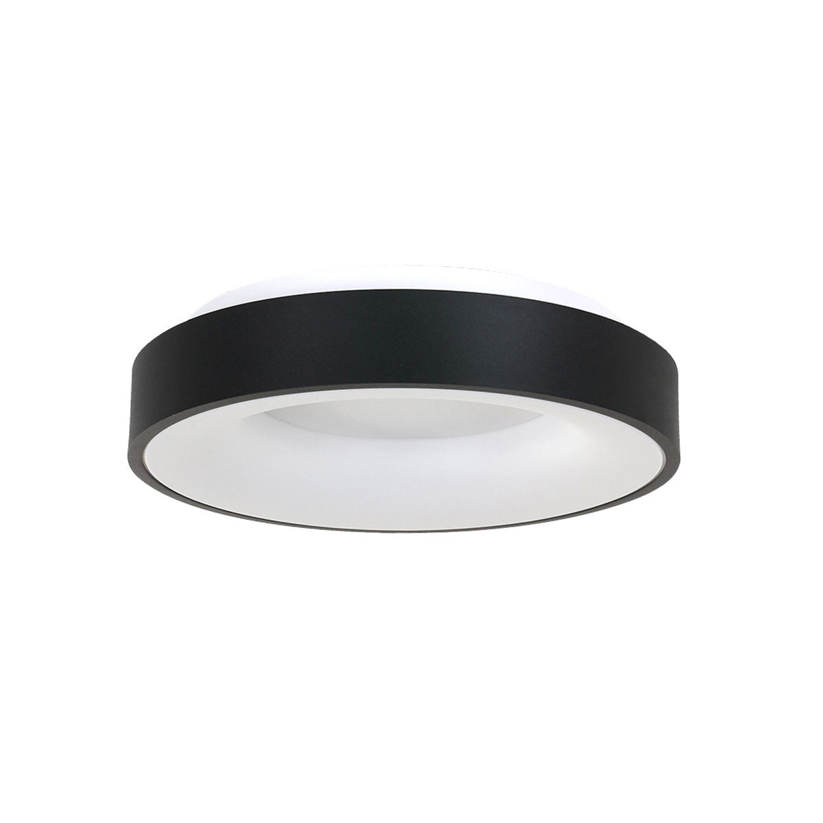 Plafondlamp Ringlede 2562ZW zwarte LED lamp Ø38 cm