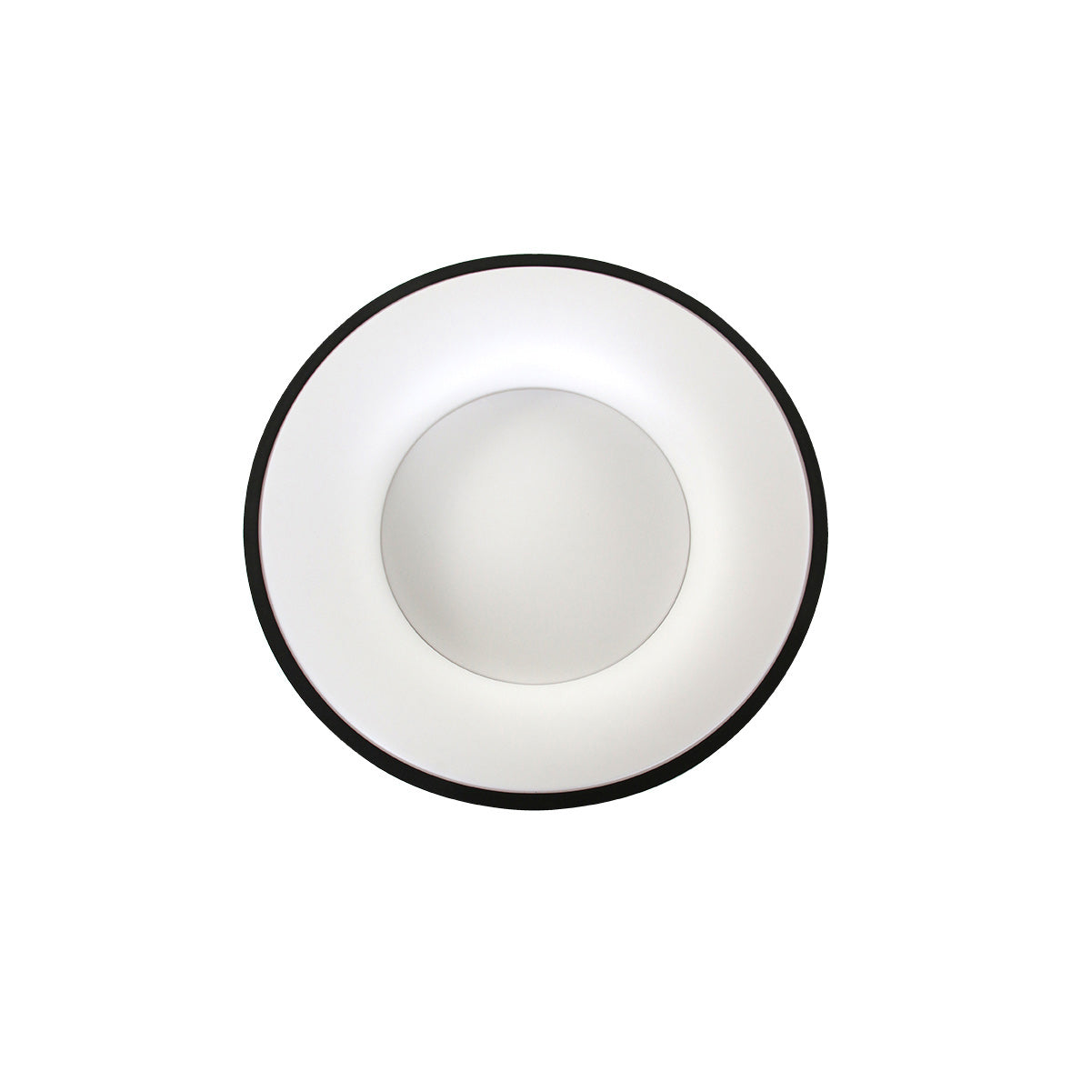 Plafondlamp Ringlede 2562ZW zwarte LED lamp Ø38 cm