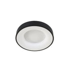 Plafondlamp Ringlede 2562ZW zwarte LED lamp Ø38 cm