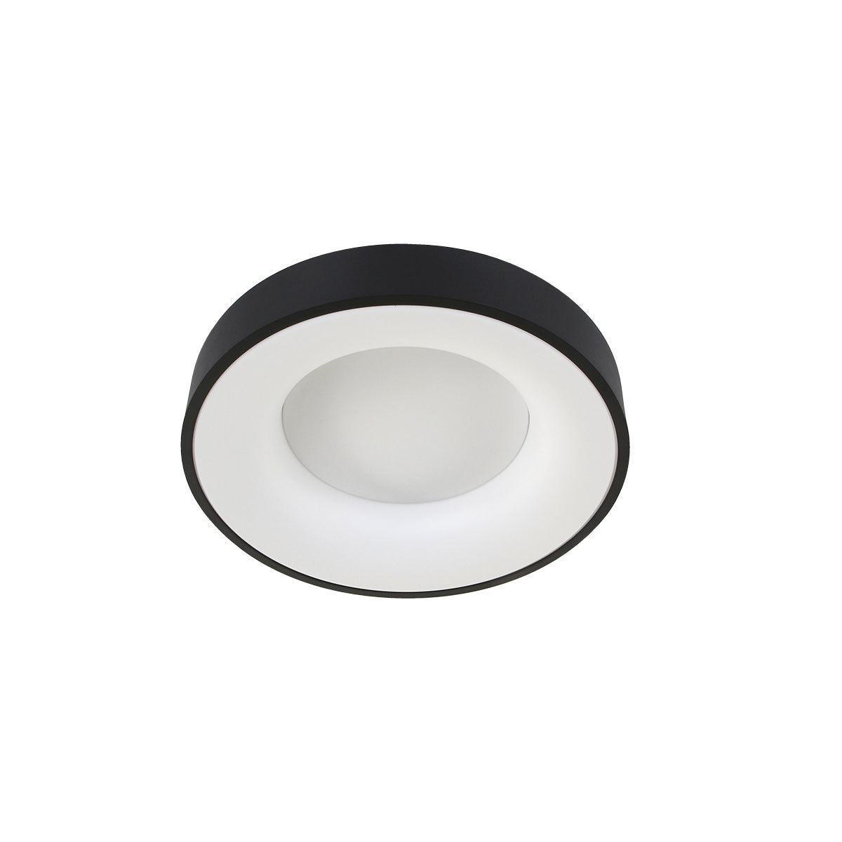 Plafondlamp Ringlede 2562ZW zwarte LED lamp Ø38 cm
