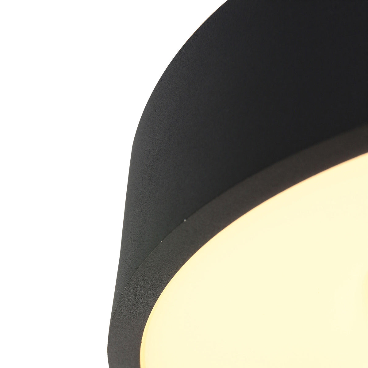Plafondlamp Ringlede 2562ZW zwarte LED lamp Ø38 cm