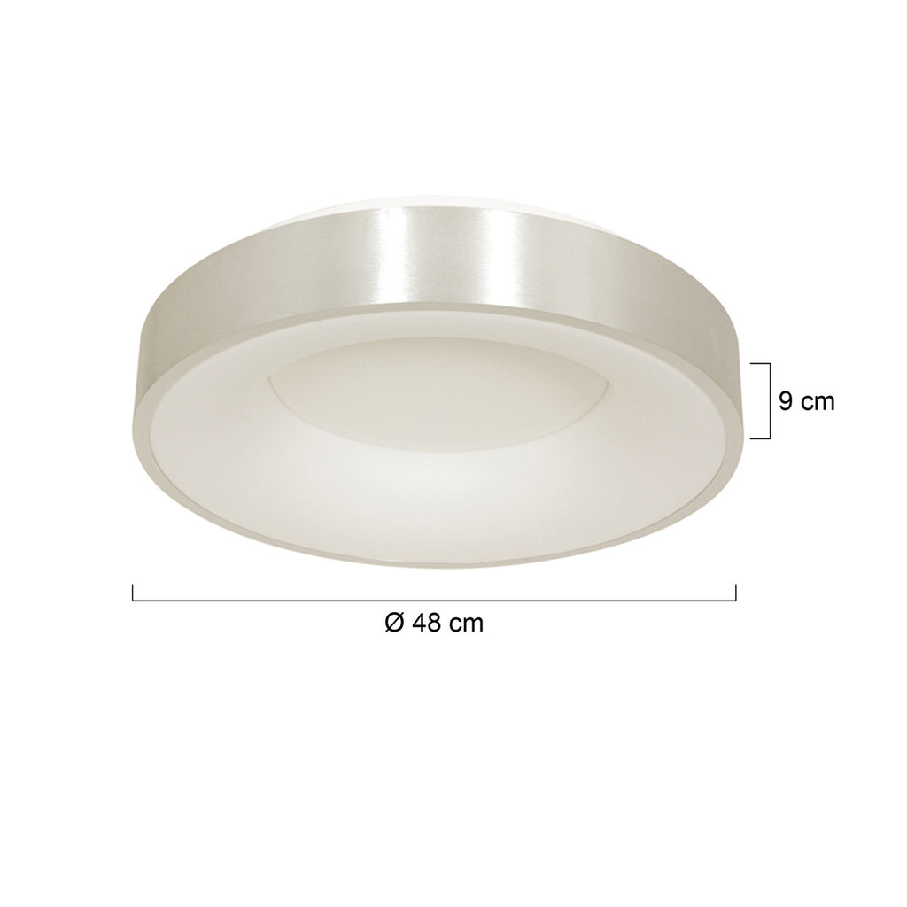 Plafondlamp RInglede 2563ZI Zilver Ø48cm