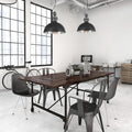 Zwart chromen hanglamp Gaeve 2661ZW Ø50cm E27 fitting