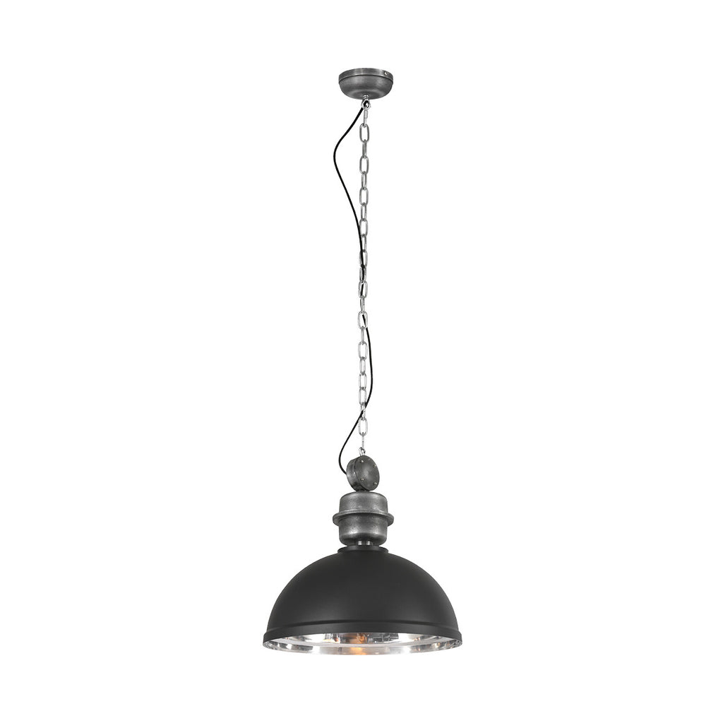 Zwart chromen hanglamp Gaeve 2661ZW Ø50cm E27 fitting