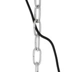 Zwart chromen hanglamp Gaeve 2661ZW Ø50cm E27 fitting