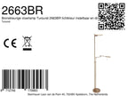 Bronskleurige vloerlamp Turound 2663BR lichtkleur instelbaar en dimbaar