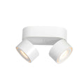 Witte 2 lichts spot Fez 2674W dimbaar draaibaar en kantelbaar