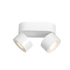 Witte 2 lichts spot Fez 2674W dimbaar draaibaar en kantelbaar