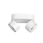 Witte 2 lichts spot Fez 2674W dimbaar draaibaar en kantelbaar