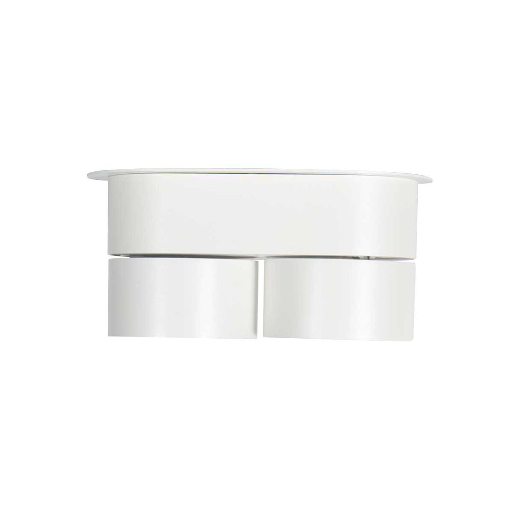 Witte 2 lichts spot Fez 2674W dimbaar draaibaar en kantelbaar