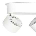 Witte 2 lichts spot Fez 2674W dimbaar draaibaar en kantelbaar