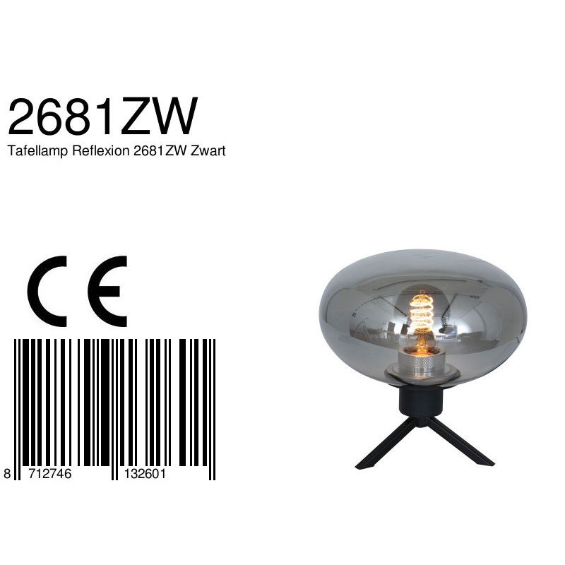Tafellamp Reflexion 2681ZW Zwart