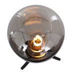 Tafellamp Reflexion 2682ZW zwarte lamp met smoke glas