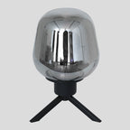 Tafellamp Reflexion 2682ZW zwarte lamp met smoke glas