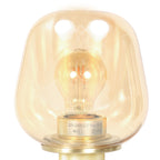 Tafellamp Reflexion 2683ME messing lamp met amber glas